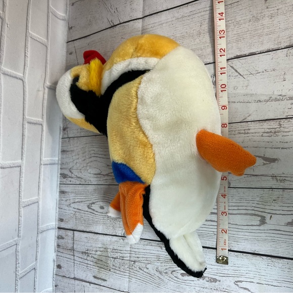 Exotic Bird Plush Stuffed Animal Tonytoy Beak Orange Yellow - Picture 3 of 7